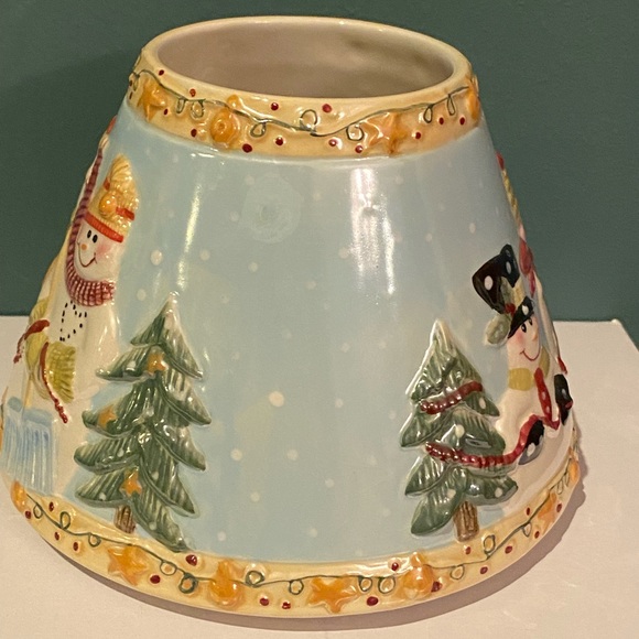 Yankee Candle Large Christmas Holiday Snowman Candle Shade - Picture 4 of 5